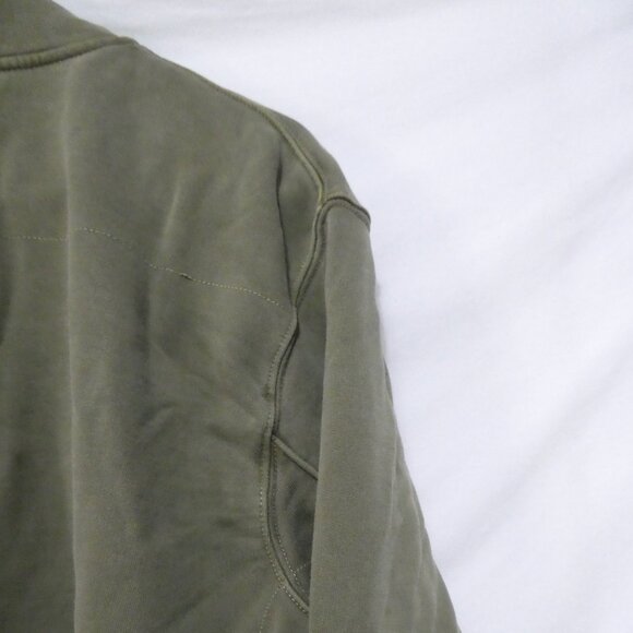Unbranded | medium | Khaki Pullover Sweatshirt | Collar - Zip - Snap Button - Picture 12 of 16